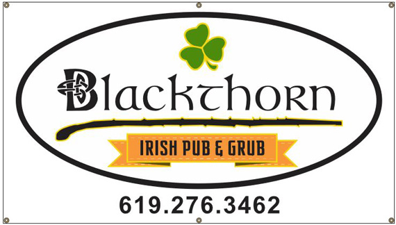 Blackthorn Irish Pub & Grill - 3010 Clairemont Dr - San Diego, CA 92117 - 619-276-3462 - https://www.facebook.com/pages/Blackthorn/1418431108405547