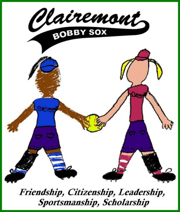 Clairemont Girls Fastpitch logo - designed by Lindsay Wood.
